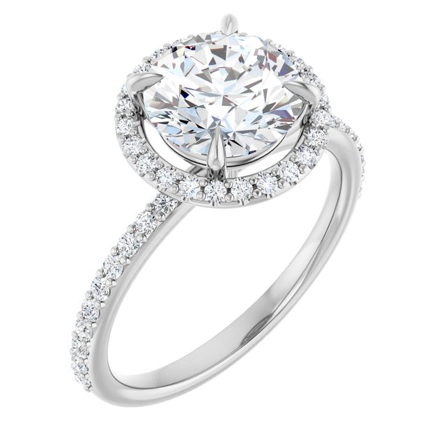 Halo-Style Engagement Ring