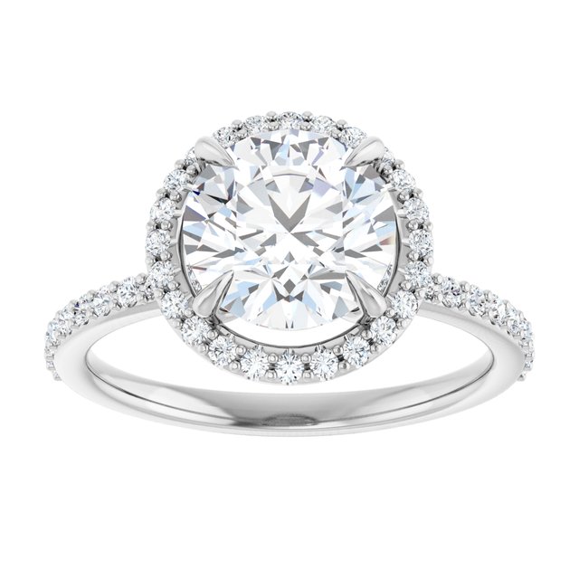 Halo-Style Engagement Ring