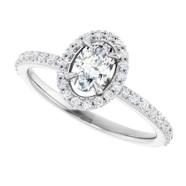 Halo-Style Engagement Ring