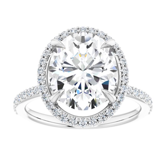 Halo-Style Engagement Ring