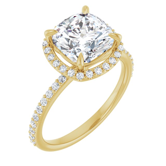 Halo-Style Engagement Ring