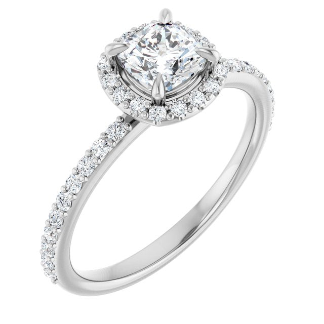 Halo-Style Engagement Ring