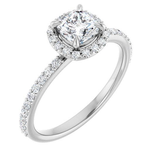 Halo-Style Engagement Ring