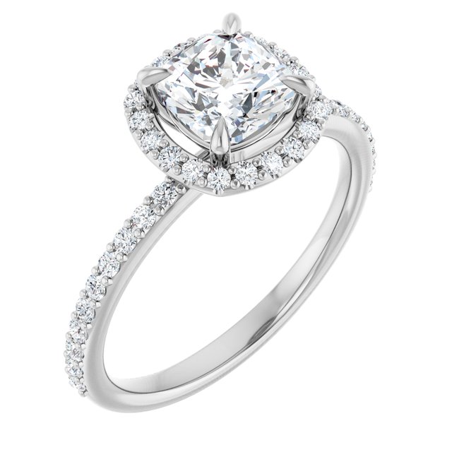 Halo-Style Engagement Ring