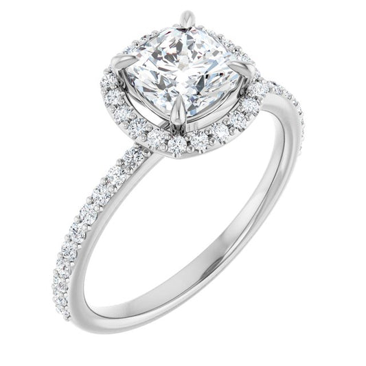 Halo-Style Engagement Ring
