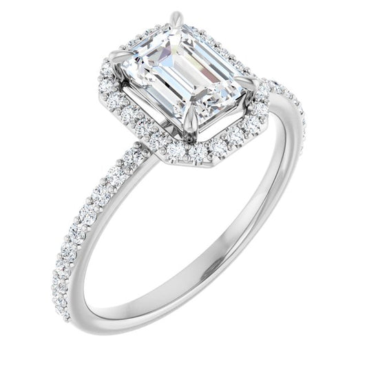 Halo-Style Engagement Ring