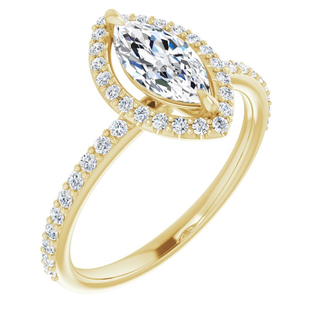 Halo-Style Engagement Ring