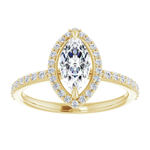 Halo-Style Engagement Ring