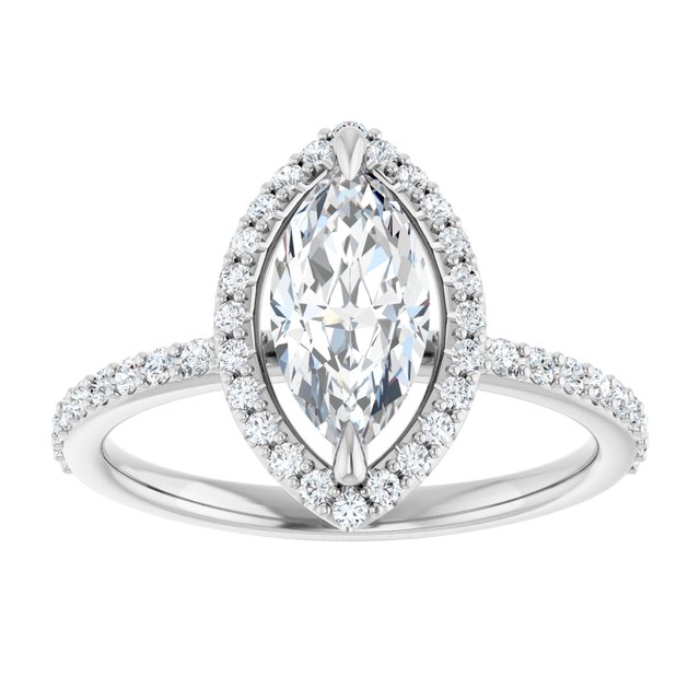 Halo-Style Engagement Ring