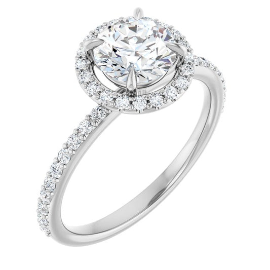 Halo-Style Engagement Ring