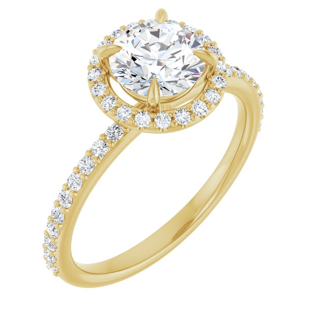 Halo-Style Engagement Ring