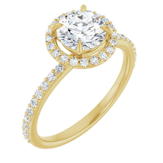 Halo-Style Engagement Ring
