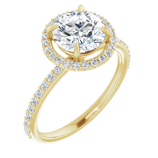 Halo-Style Engagement Ring