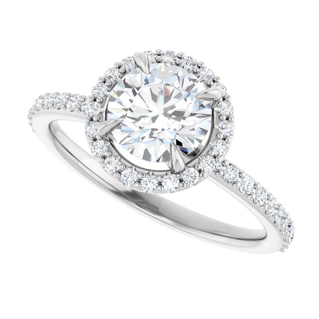 Halo-Style Engagement Ring
