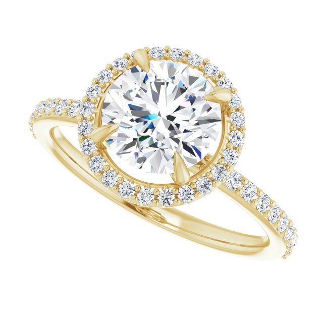 Halo-Style Engagement Ring