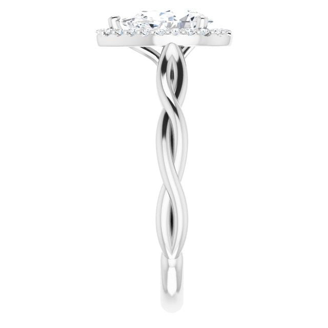 Halo-Style Engagement Ring