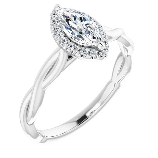 Halo-Style Engagement Ring