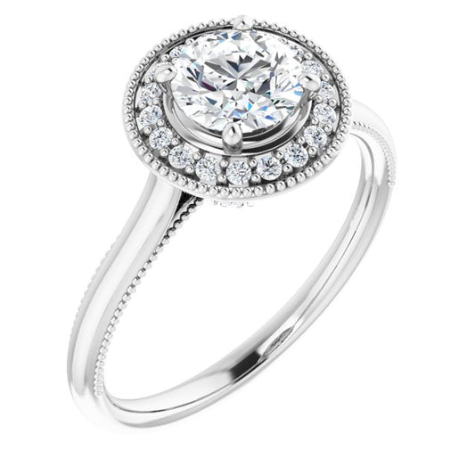 Halo-Style Engagement Ring