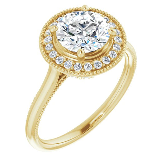 Halo-Style Engagement Ring