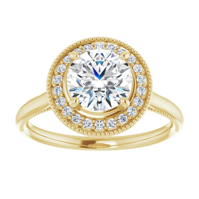 Halo-Style Engagement Ring