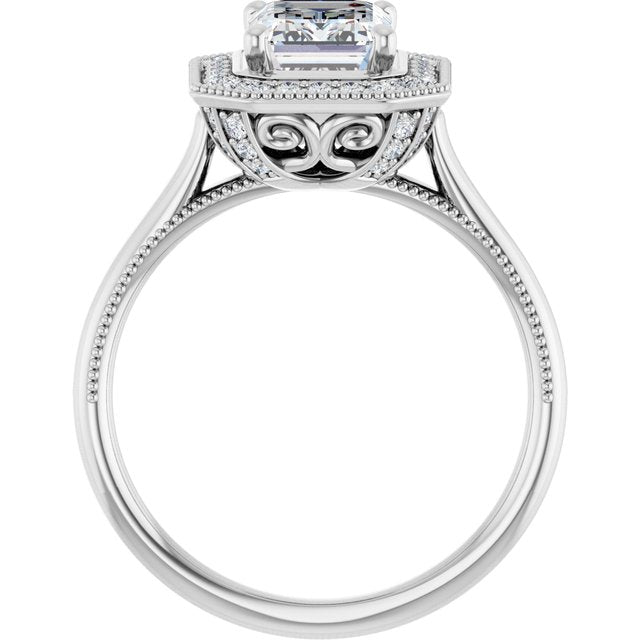 Halo-Style Engagement Ring
