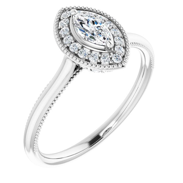 Halo-Style Engagement Ring