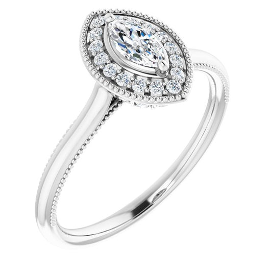 Halo-Style Engagement Ring