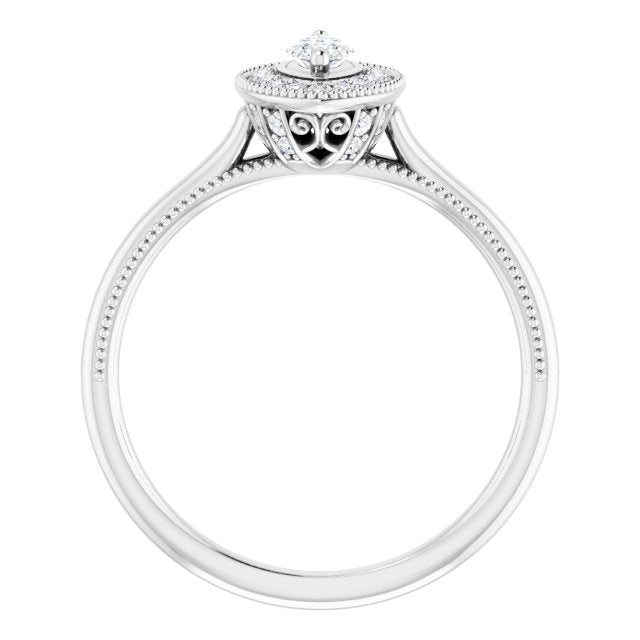 Halo-Style Engagement Ring