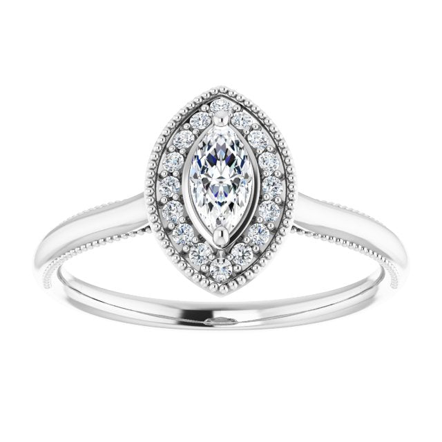Halo-Style Engagement Ring