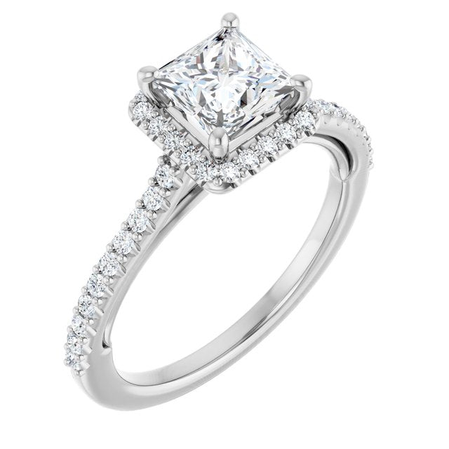Halo-Style Engagement Ring