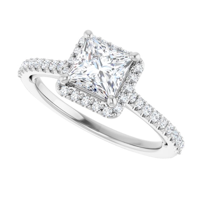 Halo-Style Engagement Ring