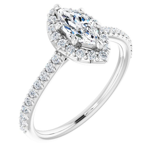 Halo-Style Engagement Ring