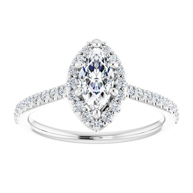 Halo-Style Engagement Ring