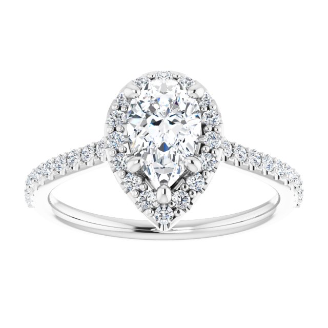 Halo-Style Engagement Ring