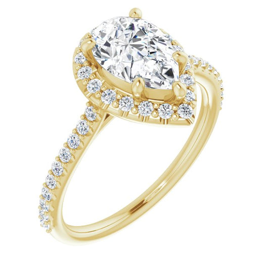 Halo-Style Engagement Ring