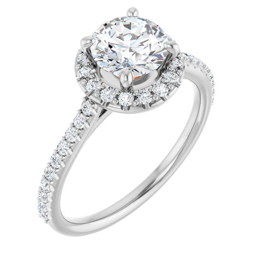 Halo-Style Engagement Ring