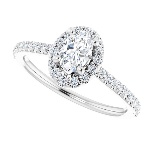 Halo-Style Engagement Ring