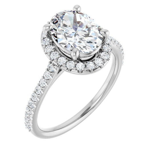 Halo-Style Engagement Ring