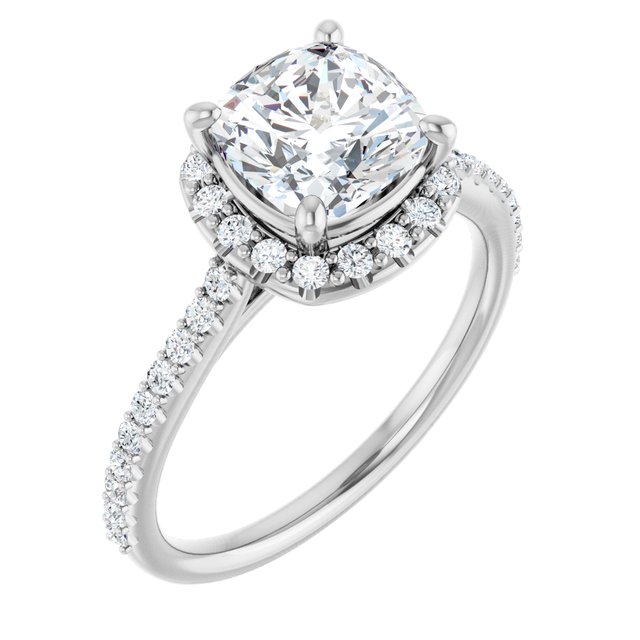 Halo-Style Engagement Ring