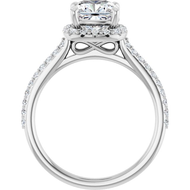 Halo-Style Engagement Ring