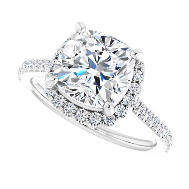 Halo-Style Engagement Ring