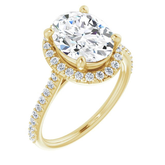 Halo-Style Engagement Ring