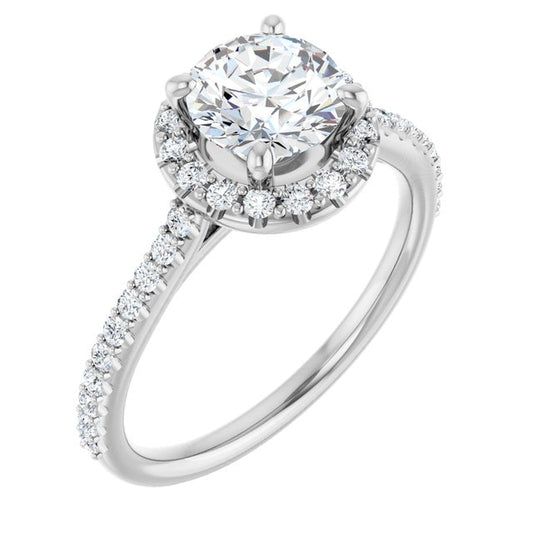 Halo-Style Engagement Ring