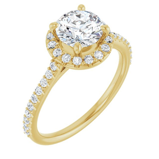 Halo-Style Engagement Ring