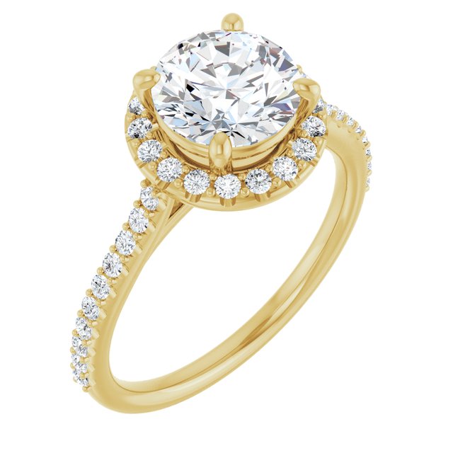 Halo-Style Engagement Ring