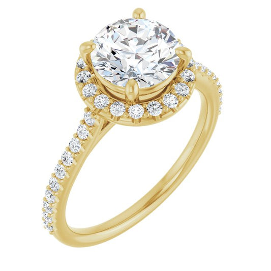 Halo-Style Engagement Ring