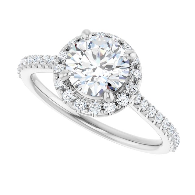 Halo-Style Engagement Ring