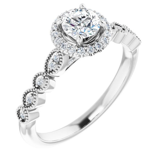 Halo-Style Engagement Ring