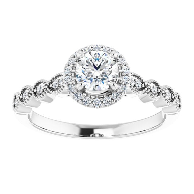 Halo-Style Engagement Ring