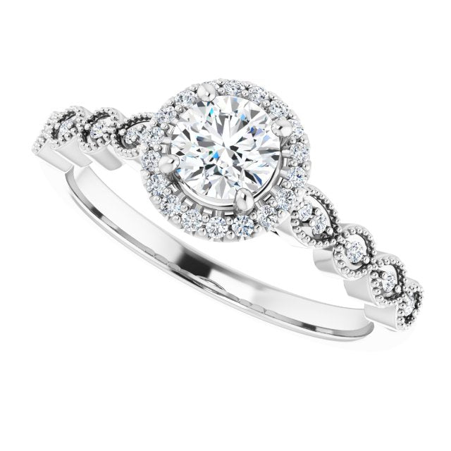 Halo-Style Engagement Ring